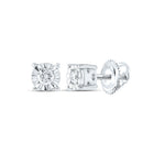 10K White Gold Elegant Stud Earrings with Diamond Gift Edition - Splendid Jewellery