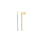 Round Diamond Earrings in 10K Yellow Gold - Splendid Jewellery