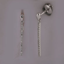Load image into Gallery viewer, Diamond Drop Earrings in 10K White Gold - Splendid Jewellery