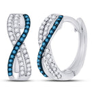 10K White Gold Diamond Earrings for Everyday Wear for Everyday Wear - Splendid Jewellery
