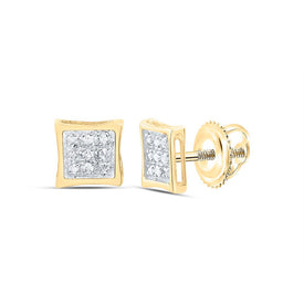 10K Yellow Gold Diamond Earrings for Everyday Wear with Elegant Styling - Splendid Jewellery
