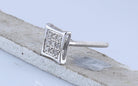 Round Diamond Earrings in 10K White Gold for Everyday Wear - Splendid Jewellery