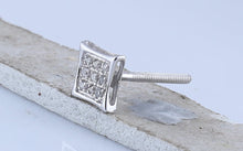 Load image into Gallery viewer, Round Diamond Earrings in 10K White Gold for Everyday Wear - Splendid Jewellery