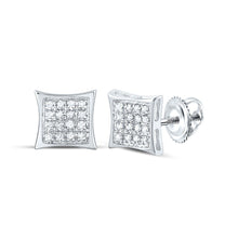 Load image into Gallery viewer, 10K White Gold Diamond Earrings for Everyday Wear Gift Edition - Splendid Jewellery