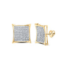 Diamond Cluster Earrings with Natural Sparkle for Everyday Wear - Splendid Jewellery