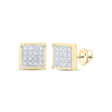 Load image into Gallery viewer, Round Diamond Cluster Earrings 1/10 Cttw - Splendid Jewellery