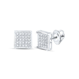 Diamond Stud Earrings in 10K White Gold for Everyday Wear - Splendid Jewellery