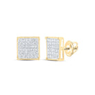 10K Yellow Gold Gift - Ready Diamond Earrings for Everyday Wear - Splendid Jewellery