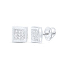 10K White Gold Luxury Diamond Stud Earrings for Everyday Wear - Splendid Jewellery
