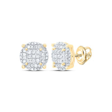 Load image into Gallery viewer, 10K Yellow Gold Round Diamond Fashion Earring 1/4 Cttw - Splendid Jewellery