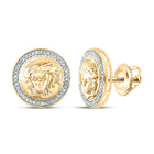 10K Yellow Gold Gift - Ready Diamond Earrings for Everyday Wear - Splendid Jewellery