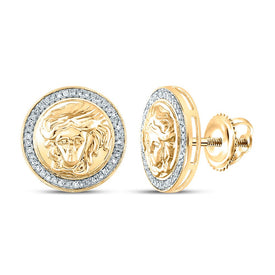 10K Yellow Gold Gift - Ready Diamond Earrings for Everyday Wear - Splendid Jewellery