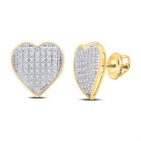 10K Yellow Gold Luxury Diamond Cluster Earrings Gift Edition - Splendid Jewellery