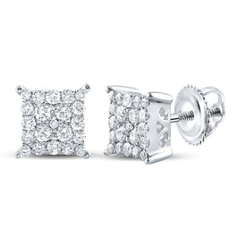 Diamond Cluster Earrings with Natural Sparkle with Elegant Styling - Splendid Jewellery