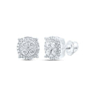 10K White Gold Diamond Earrings for Everyday Wear with Elegant Styling - Splendid Jewellery