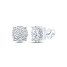 10K White Gold Diamond Earrings for Everyday Wear with Elegant Styling - Splendid Jewellery