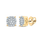 10K Yellow Gold Diamond Earrings for Everyday Wear with Elegant Styling - Splendid Jewellery