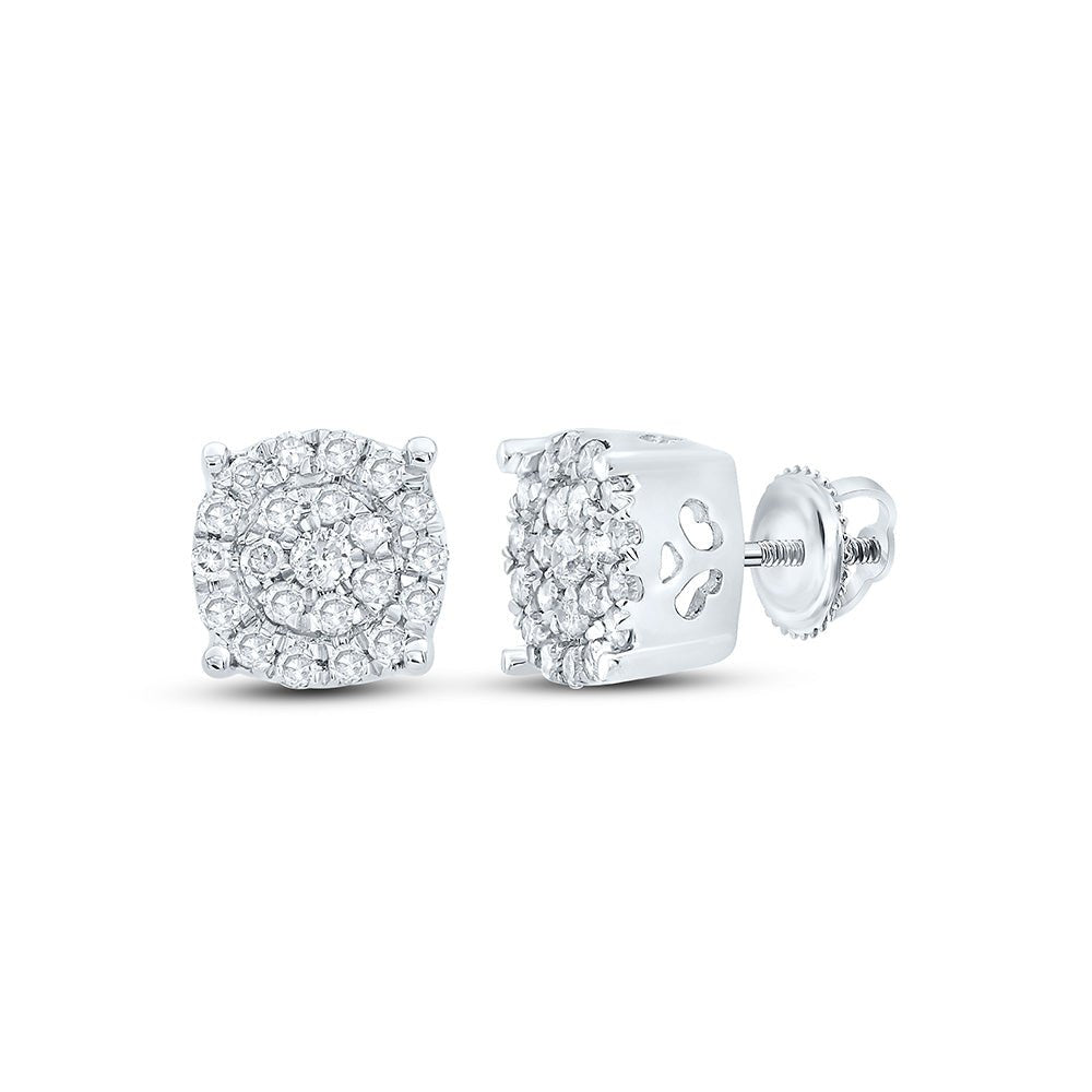 Diamond Cluster Earrings with Natural Sparkle - Splendid Jewellery