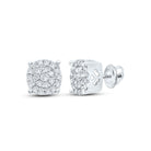 Diamond Cluster Earrings with Natural Sparkle - Splendid Jewellery