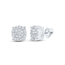 Load image into Gallery viewer, Diamond Cluster Earrings with Natural Sparkle - Splendid Jewellery