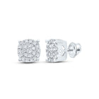 Diamond Cluster Earrings with Natural Sparkle - Splendid Jewellery