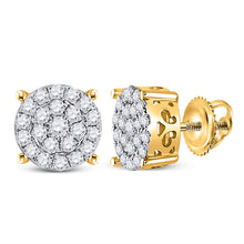 Load image into Gallery viewer, 10K Yellow Gold Modern Diamond Earrings for Everyday Wear - Splendid Jewellery