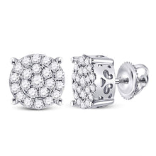 Load image into Gallery viewer, 10K White Gold Gift - Ready Diamond Earrings with Natural Sparkle - Splendid Jewellery