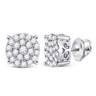 10K White Gold Gift - Ready Diamond Earrings with Natural Sparkle - Splendid Jewellery