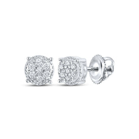 Diamond Stud Earrings in 10K White Gold Gift Edition - Splendid Jewellery