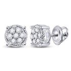 Diamond Stud Earrings in 10K White Gold Gift Edition - Splendid Jewellery