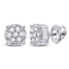 Diamond Stud Earrings in 10K White Gold Gift Edition - Splendid Jewellery