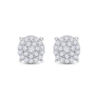 10K White Gold Diamond Earrings for Everyday Wear with Natural Sparkle - Splendid Jewellery