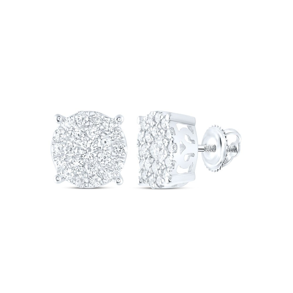 10K White Gold Diamond Earrings for Everyday Wear with Natural Sparkle - Splendid Jewellery