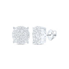 10K White Gold Diamond Earrings for Everyday Wear with Natural Sparkle - Splendid Jewellery