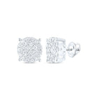 10K White Gold Diamond Earrings for Everyday Wear with Natural Sparkle - Splendid Jewellery