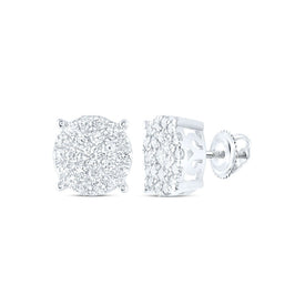 10K White Gold Diamond Earrings for Everyday Wear with Natural Sparkle - Splendid Jewellery