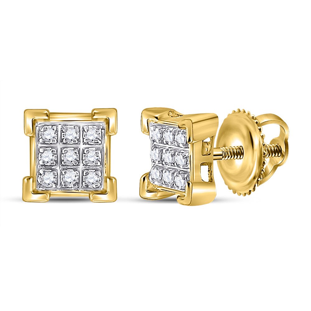 Diamond Fine Jewellery Cluster Earrings with Fine Detail - Splendid Jewellery