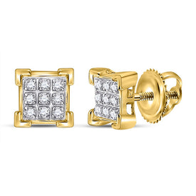 Diamond Fine Jewellery Cluster Earrings with Fine Detail - Splendid Jewellery