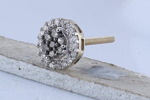 Load image into Gallery viewer, Brown Diamond Stud Earrings with Natural Sparkle - Splendid Jewellery