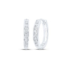 14K White Gold Diamond Earrings for Everyday Wear for Everyday Wear - Splendid Jewellery