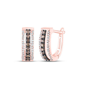 Round Diamond Hoop Earrings 1/2 Cttw - Splendid Jewellery