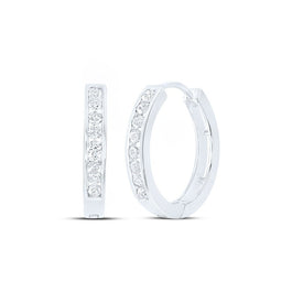 Diamond Hoop Earrings with Natural Sparkle with Elegant Styling - Splendid Jewellery