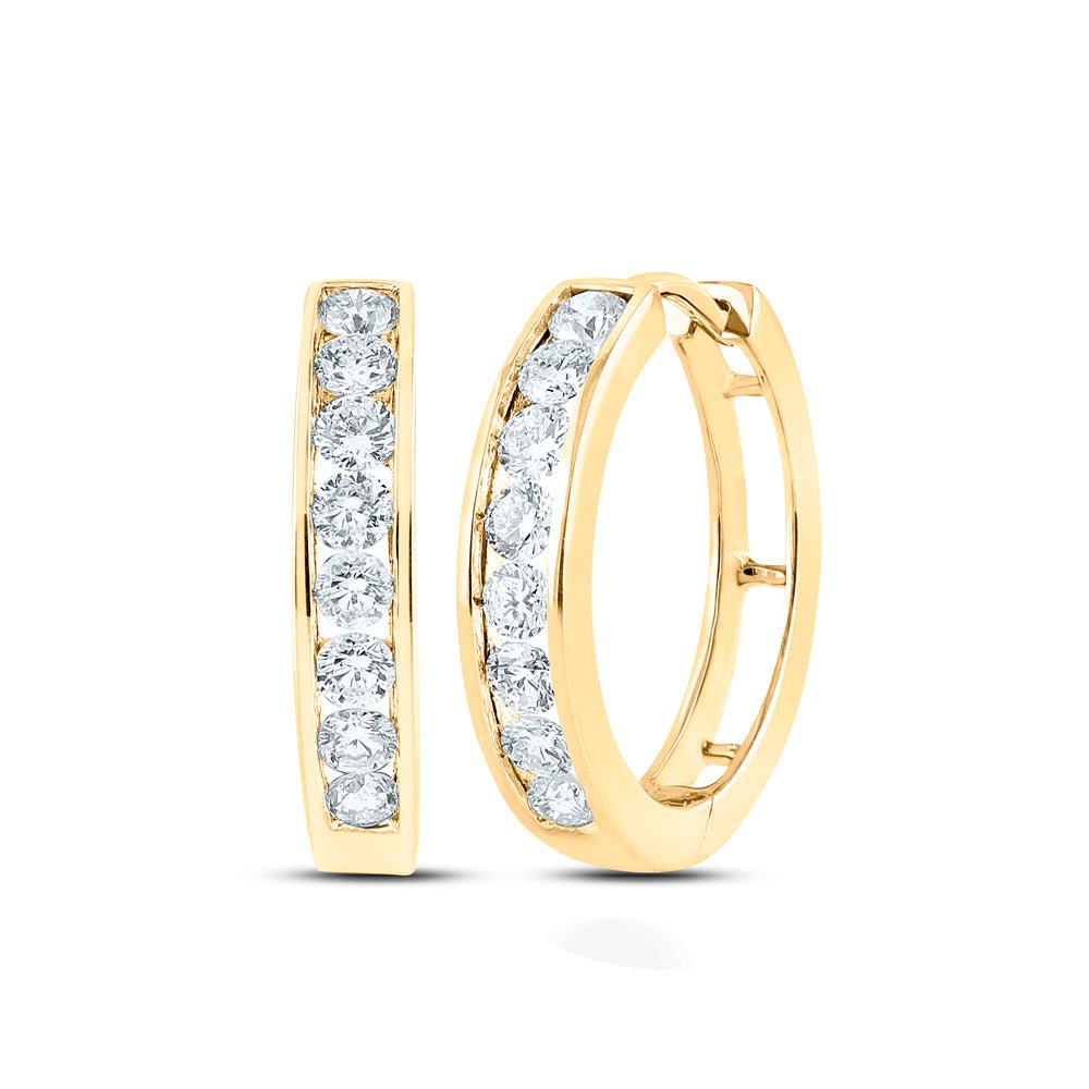 Diamond Hoop Earrings with Natural Sparkle with Fine Detail - Splendid Jewellery