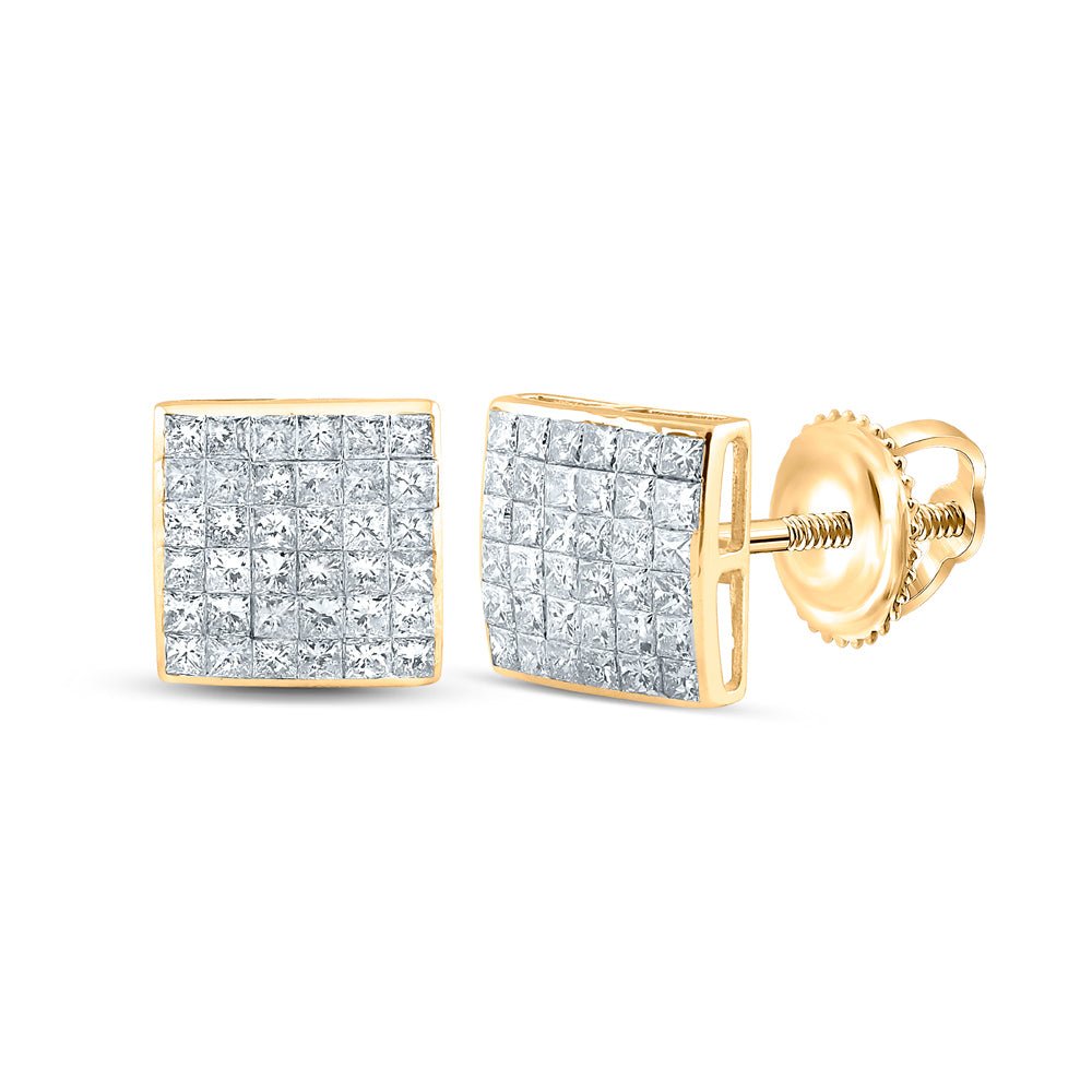 14K Yellow Gold Diamond Earrings for Everyday Wear with Natural Sparkle - Splendid Jewellery