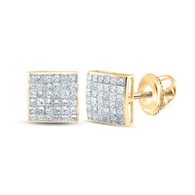 14K Yellow Gold Diamond Earrings for Everyday Wear with Natural Sparkle - Splendid Jewellery