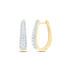 10K Yellow Gold Diamond Earrings for Everyday Wear for Everyday Wear - Splendid Jewellery