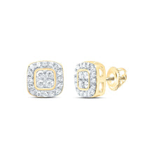 Load image into Gallery viewer, Diamond Stud Earrings in 10K Yellow Gold with Natural Sparkle - Splendid Jewellery