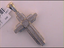 Load image into Gallery viewer, 10K Yellow Gold Round Diamond - Hiphop Charm Pendant 1/2 Cttw - Splendid Jewellery