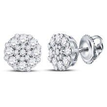 Load image into Gallery viewer, Round Diamond Earrings in 14K White Gold Gift Edition - Splendid Jewellery