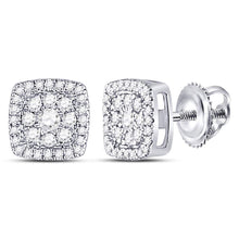 Load image into Gallery viewer, Round Diamond Cluster Earrings 1/4 Cttw Gift Edition - Splendid Jewellery